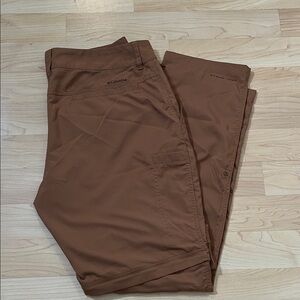 Columbia Brown Convertible Pants to Shorts Women's 14